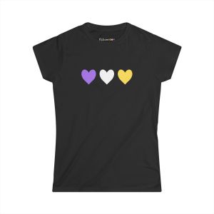 Suffragist Hearts Fitted T-Shirt